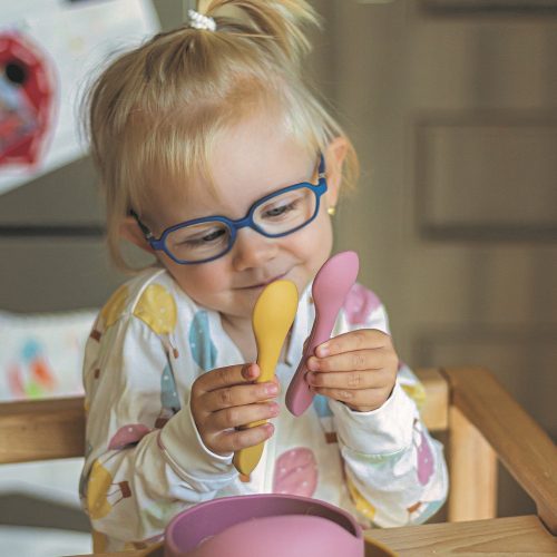 Petite&Mars Szilikon evőeszközök, TAKE&MATCH, Intense Ochre, 6 hó+