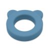 Petite&Mars Beary Szilikon rágóka csörgővel, Petrol Blue, 0 hó+