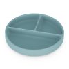 Petite&Mars Szilikon osztott tányér, kerek Take&Match Frosted Sky 6m+