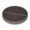 Petite&Mars Szilikon osztott tányér, kerek Take&Match Bitter Cocoa 6m+