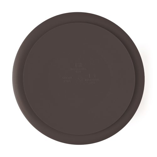 Petite&Mars Szilikon osztott tányér, kerek Take&Match Bitter Cocoa 6m+