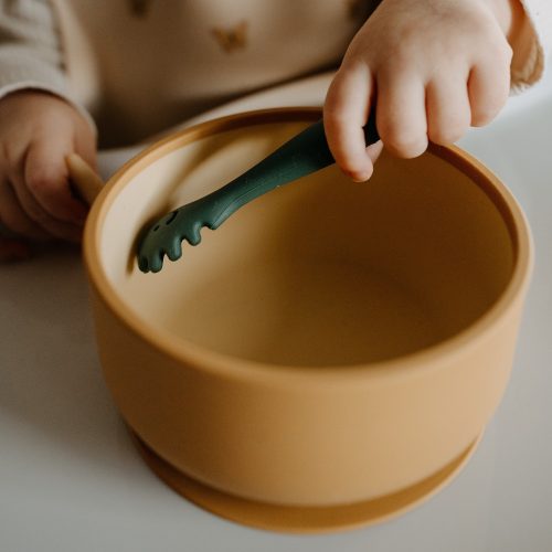 Petite&Mars Szilikon tál, Take&Match, Desert Sand, 6 hó+