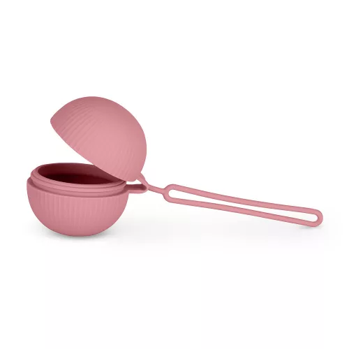 Petite&Mars Szilikon cumitartó tok, Dusty Rose, 0 hó+