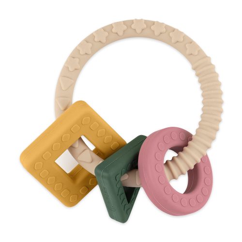 Petite&Mars szilikon rágóka, Figures, 0 hó+