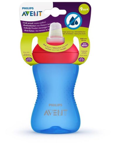 Avent SCF802/01 Puha harapásálló csőrös pohár 300 ml - kék