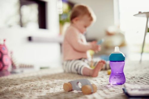 Avent SCF802/02 Puha harapásálló csőrös pohár 300 ml - lila