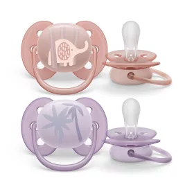   Avent SCF091/09 állatos, lányos játszócumi, ultrasoft premium, 0-6hó, 2 db