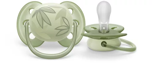 Avent SCF092/02 Ultrasoft premium, zöld játszócumi, 0-6 hó, 1 db