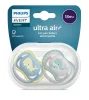 Philips AVENT Játszócumi, Ultra Air, mintás, 18 hó+, (bálna), 2db