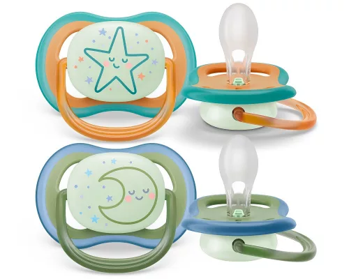Philips AVENT Éjszakai játszócumi, Ultra Air, 18 hó+, neutral, 2db