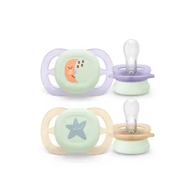   Philips AVENT SCF075/07 Játszócumi ultra start éjszakai 0-2hó 2 db - lányos