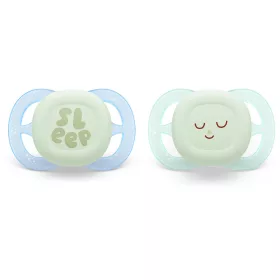   Philips AVENT SCF075/08 Játszócumi ultra start éjszakai 0-2hó 2 db - fiús
