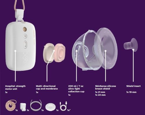 Philips AVENT Elektromos mellszívó Hands-Free Premium Plus SCF531/11