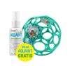 Oball Rattle Játék, 10 cm, dark turquoise, 0 hó+, + AJÁNDÉK Aquaint, 50ml