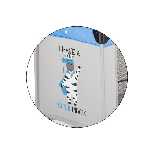 Petite&Mars Utazóágy Koot - Zebra Super Power