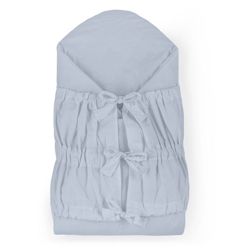 Petite&Mars Megkötős pólya, Nurse tömör kókusz betéttel, Dusty Blue, 75x75 cm