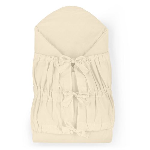 Petite&Mars Megkötős pólya, Nurse tömör kókusz betéttel, Light Beige, 75x75 cm