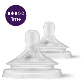   Philips AVENT Etetőcumi Natural Response, 2db, 3 cseppes, 1 hó