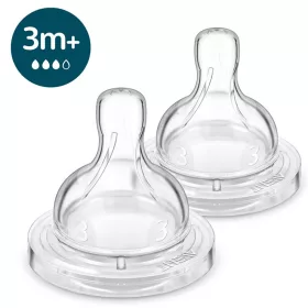   Philips AVENT SCY763/02 Etetőcumi Anti-colic közepes átfolyás 3hó+ 2 db