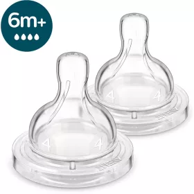   Philips AVENT SCY764/02 Etetőcumi Anti-colic gyors átfolyás 6hó+ 2 db