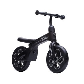 QPLAY futóbicikli Tech Black, kor 2 - 4 év, 30 kg-ig