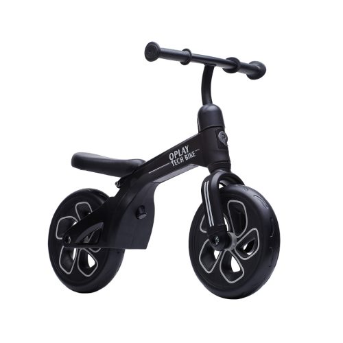 QPLAY futóbicikli Tech Black, kor 2 - 4 év, 30 kg-ig
