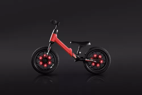 QPLAY Spark futóbicikli 3-6 éves korig, 30 kg-ig - Red