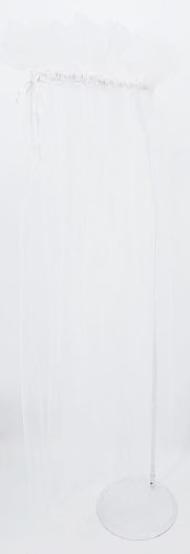 EKO Baldachin felett babaágy átlátszó 150x300 cm - White