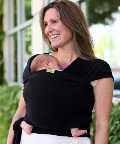 Boba Babahordozó/kendő, Wrap, Black