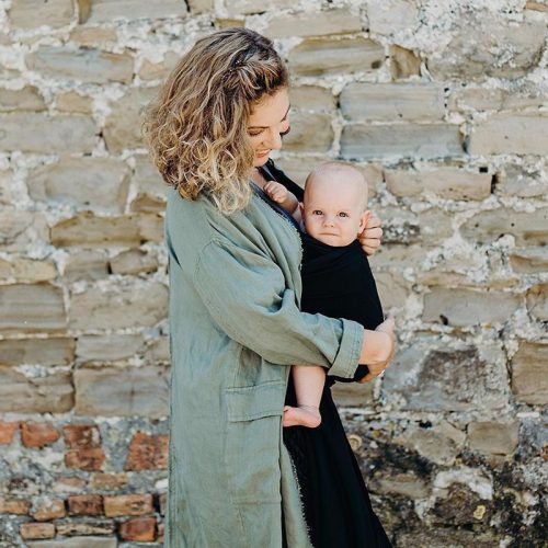 Boba Babahordozó/kendő, Wrap, Black