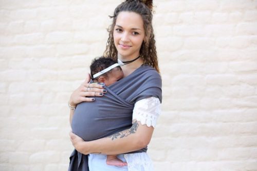 Boba Babahordozó/kendő, Wrap Organic, Dark Gray