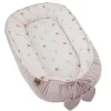 EKO Babafészek pamut Velvet 90x60cm - Beige Meadow