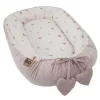 EKO Babafészek pamut Velvet 90x60cm - Beige Meadow