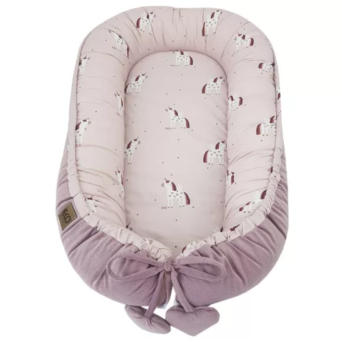 EKO Babafészek pamut Velvet 90x60cm - Unicorn 