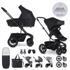 EASYWALKER Kombinált babakocsi Harvey⁵ Midnight Black XXL AIR