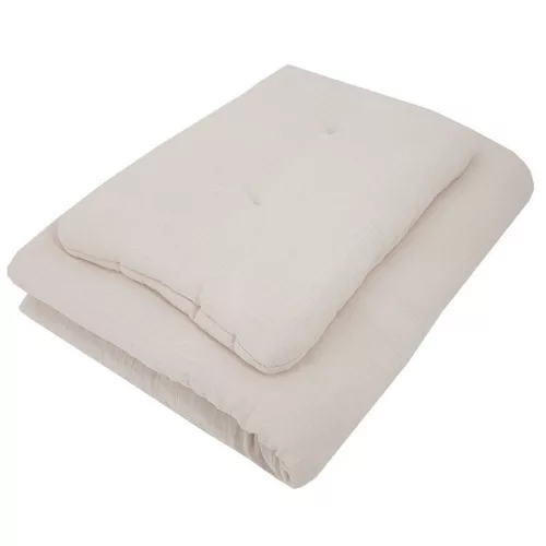 EKO Ágynemű szett 2 részes muszlin 30x40 cm, 75x100 cm - Beige 