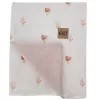 EKO takaró pamut kétoldalas bársonyos alátéttel Meadow 100x80cm - Beige 