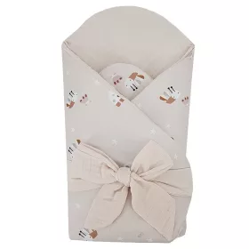   EKO Muszlin pólya kókusz kivehető betéttel Bees Beige 75x75 cm - Beige