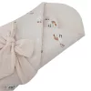 EKO Muszlin pólya kókusz kivehető betéttel Bees Beige 75x75 cm - Beige