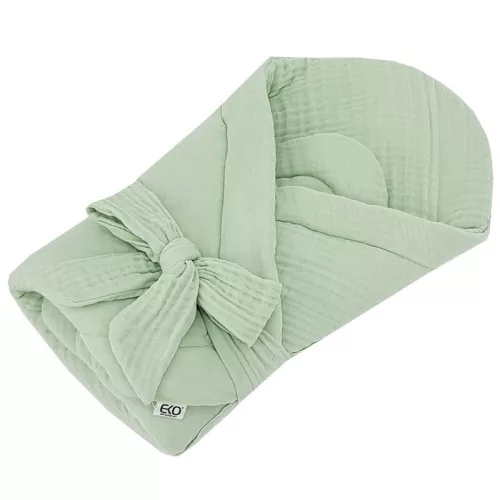 EKO Muszlin pólya merevítés nélkül 75x75 cm - menta