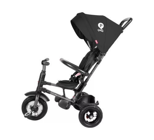 QPLAY Tricikli Rito air gel (Gumi) Grey, életkor 10-72 hónap