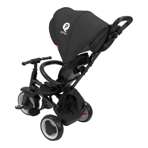 QPLAY Tricikli Rito eva plus Black, életkor 10-72 hónap