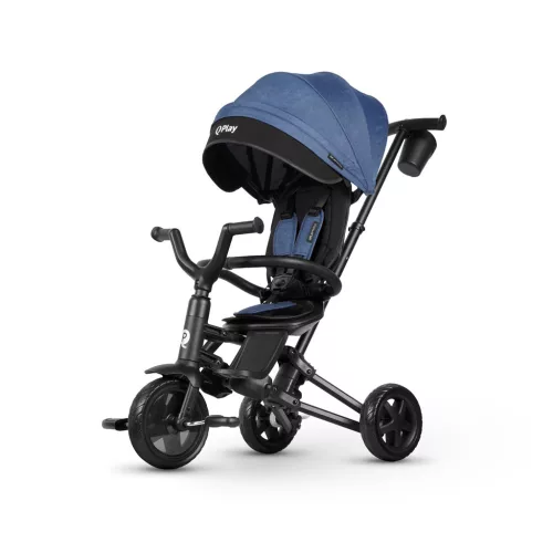 QPLAY Tricikli Nova Niello Blue, összecsukható,10-72 hónap
