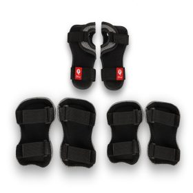   QPLAY Gyermek védőfelszerelés Fekete, méret S, kor 3-5 év