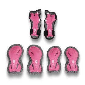 QPLAY Gyermek védőfelszerelés Pink, méret S, kor 3-5 év