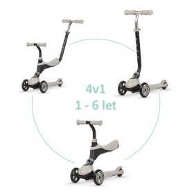   QPLAY Sema 5in1 Roller / Futóbicikli 1-6 éves korig, 50 kg-ig - Beige