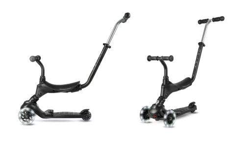 QPLAY Sema Pro 5in1 Roller / Futóbicikli 1-6 éves korig, 50 kg-ig - Black