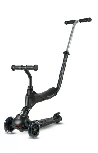 QPLAY Sema Pro 5in1 Roller / Futóbicikli 1-6 éves korig, 50 kg-ig - Black