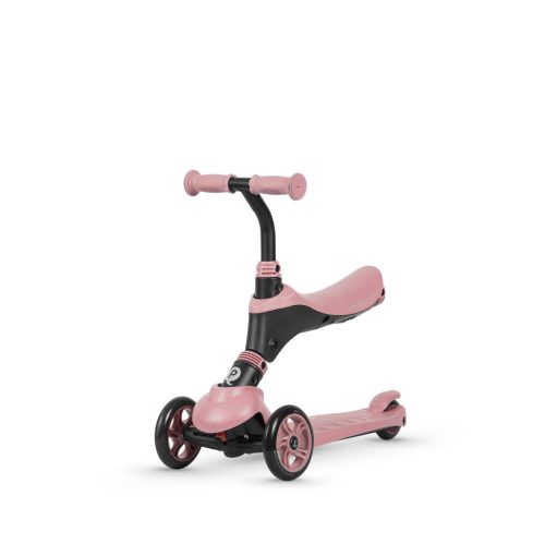 QPLAY Sema 5in1 Roller / Futóbicikli 1-6 éves korig, 50 kg-ig - Pink