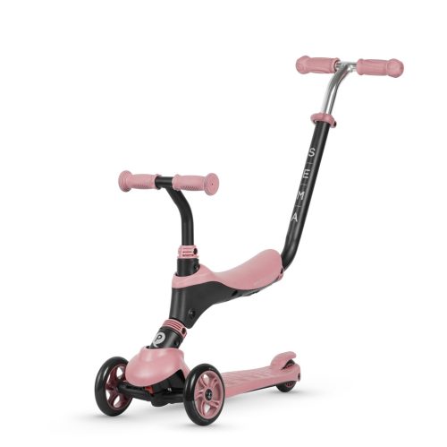 QPLAY Sema 5in1 Roller / Futóbicikli 1-6 éves korig, 50 kg-ig - Pink